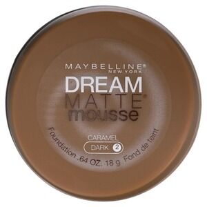 Maybelline Dream Matte Mousse Foundation CARAMEL Dark 2 .64oz NEW SEALED